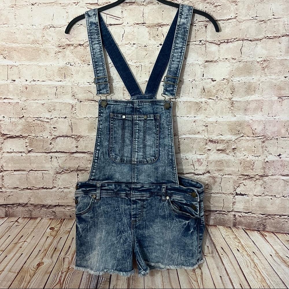 Fire Los Angeles denim overall shorts size small